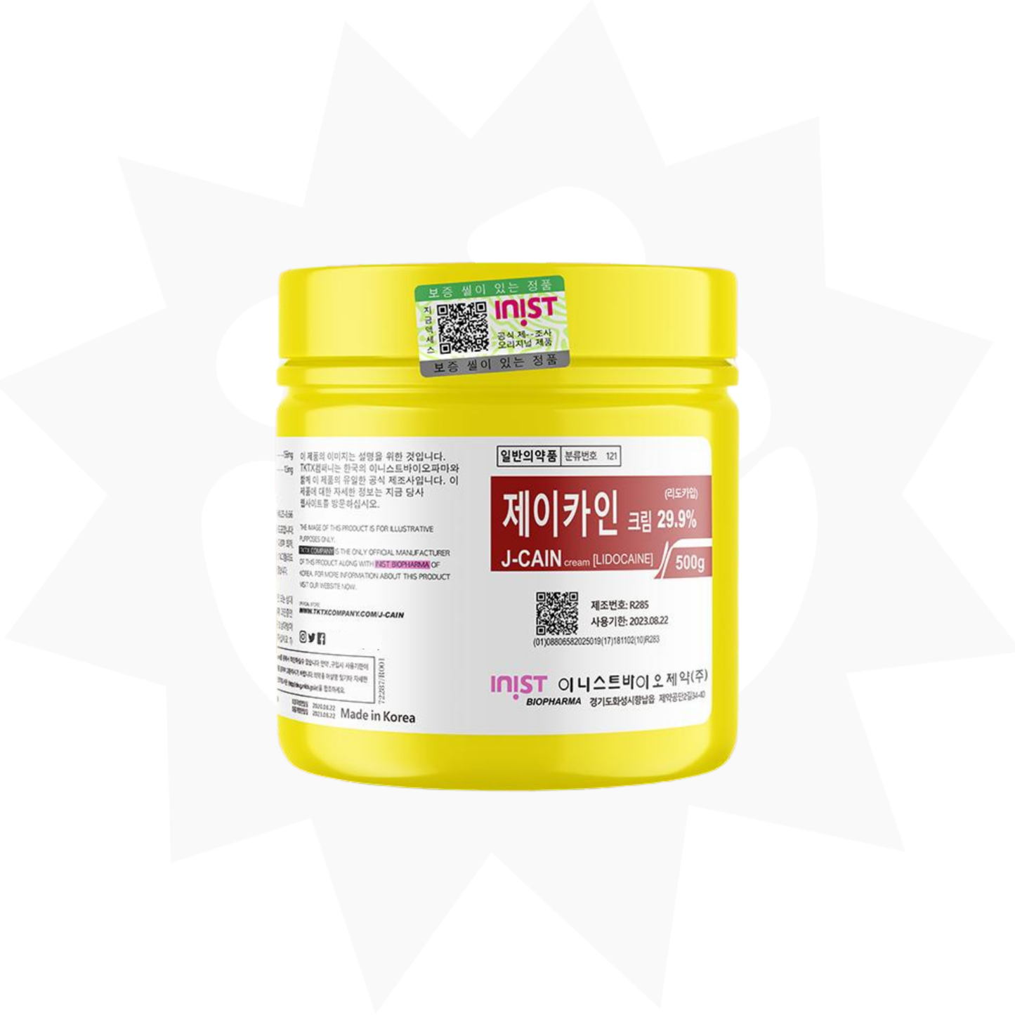 Crema para tatuajes sin dolor J- Cain 29.9%