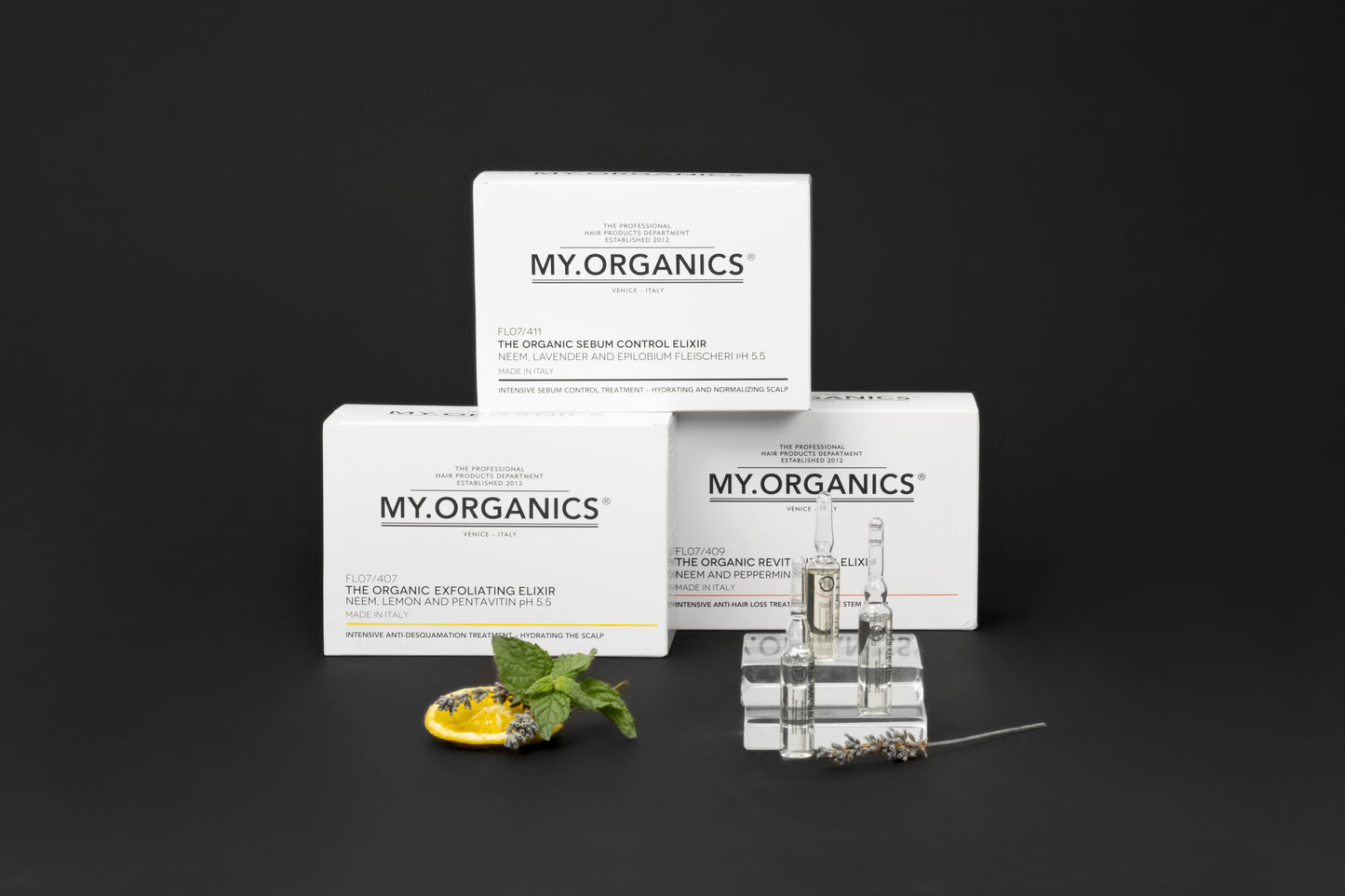 The Organic Exfoliating Elixir 6 Vials + Shampoo x6ml