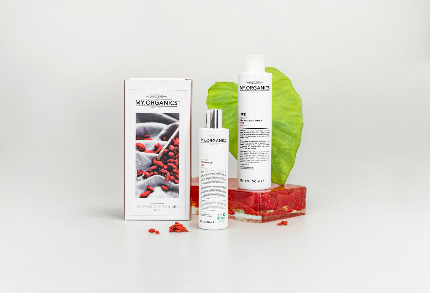 The Organic Ressurection Filler Kit: Pure Filler 250ml + Resurrection Water 500ml