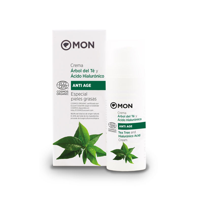 Crema facial de Árbol del Té y Ácido Hialurónico 50 ml