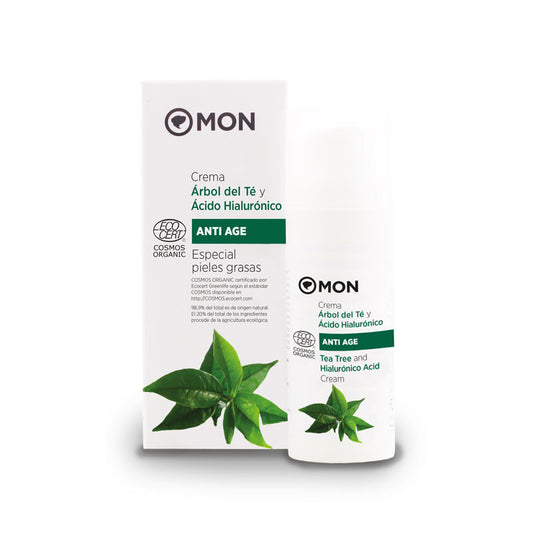 Crema facial de Árbol del Té y Ácido Hialurónico 50 ml
