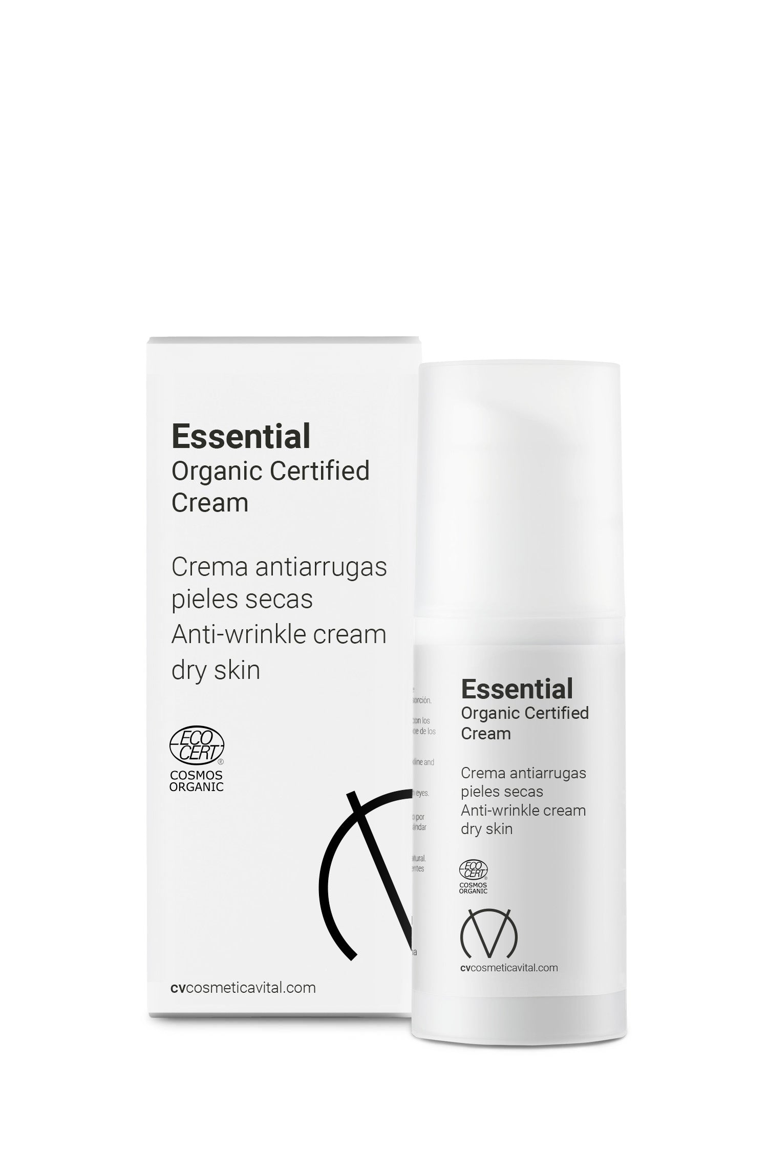 CV primary essence cosmetics -crema-essential organics 