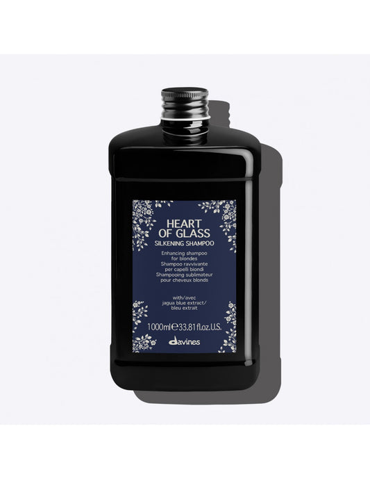 davines HEART OF GLASS SILKENING CHAMPU LITRO.